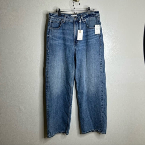 Good American Good American 100% Cotton Good Standard Baggy Straight Leg Slouchy Jean - Cotton, Denim