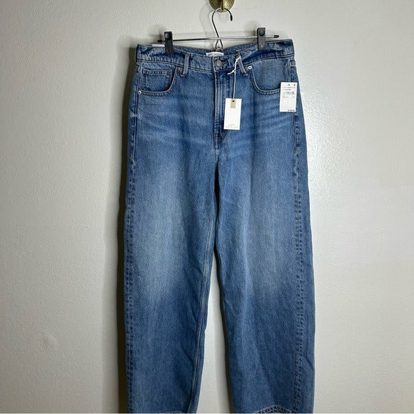 Good American 100% Cotton Good Standard Baggy Straight Leg Slouchy Jean