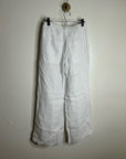 Madewell 100% Linen The Zoey Relaxed Wide Leg Pant in White