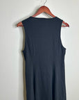 Nation LA 100% Cotton Black Gold Button V - Neck Button Down Mini Dress
