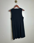 Nation LA 100% Cotton Black Gold Button V - Neck Button Down Mini Dress