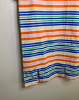 Amour Vert 100% Silk Striped Multicolor Mini Dress