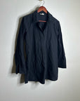 Eileen Fisher 100% Organic Cotton Popover Long Sleeve Tunic Long Sleeve Blouse