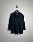 Eileen Fisher 100% Organic Cotton Popover Long Sleeve Tunic Long Sleeve Blouse