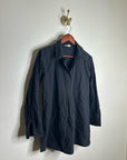 Eileen Fisher 100% Organic Cotton Popover Long Sleeve Tunic Long Sleeve Blouse