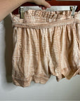 Cleobella 100% Cotton High Waist Netural Paperbag Short