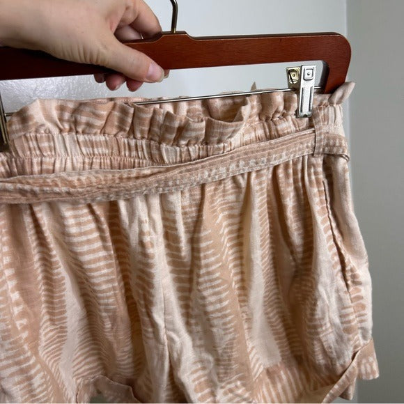 Cleobella 100% Cotton High Waist Netural Paperbag Short