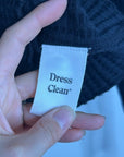 MATE The Label 100% Organic Cotton Waffle Button Down Cardigan Black