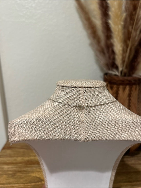 925 Sterling Silver Diamond Accent Pendant 18 in Chain Necklace