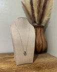 925 Sterling Silver Diamond Accent Pendant 18 in Chain Necklace