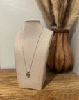 925 Sterling Silver Diamond Accent Pendant 18 in Chain Necklace