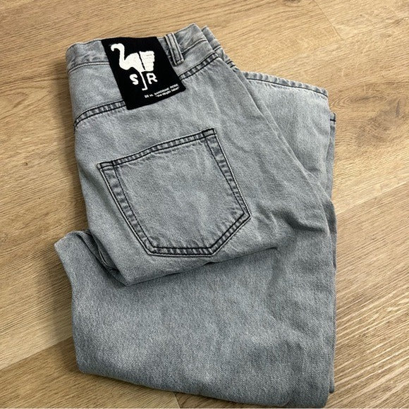 Sandrine Rose Sandrine Rose 100% Cotton Grey Denim Harem Drop Crotch Jeans - Denim, Cotton