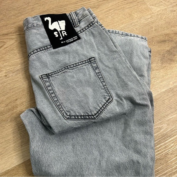 Sandrine Rose Sandrine Rose 100% Cotton Grey Denim Harem Drop Crotch Jeans - Denim, Cotton