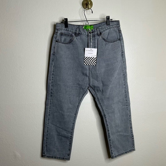 Sandrine Rose Sandrine Rose 100% Cotton Grey Denim Harem Drop Crotch Jeans - Denim, Cotton