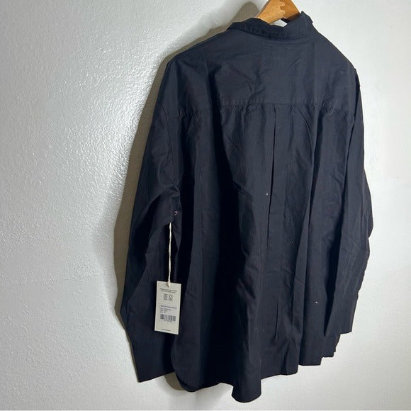 MATE the Label MATE The Label 100% Organic Cotton Poplin Button Down Shirt - Cotton