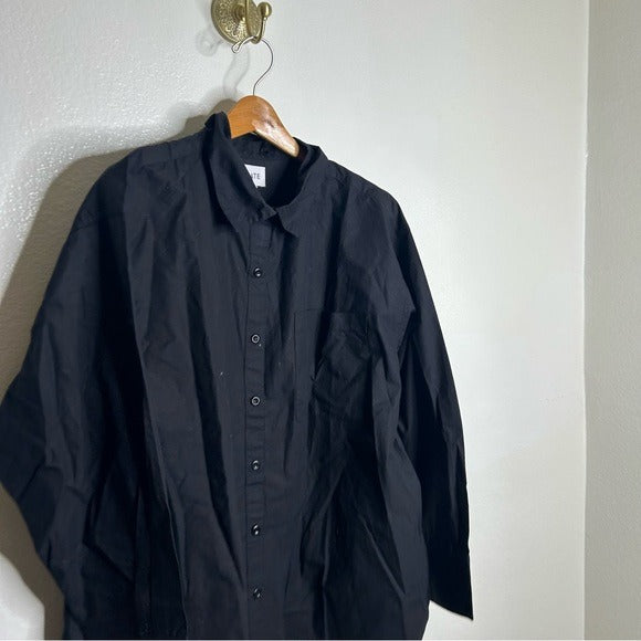 MATE The Label 100% Organic Cotton Poplin Button Down Shirt
