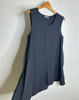 Bryn Walker 100% Linen Scoop Neck Black Tank Loose Fit Shift Dress