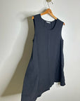 Bryn Walker 100% Linen Scoop Neck Black Tank Loose Fit Shift Dress