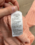 J. Crew 100% Cotton Knit Collared Button Down Sweater Top Peach