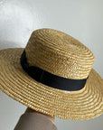 Lack of Color 100% Straw Hat Black Ribbon