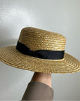 Lack of Color 100% Straw Hat Black Ribbon