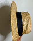 Lack of Color 100% Straw Hat Black Ribbon