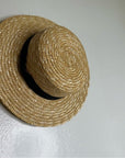 Lack of Color 100% Straw Hat Black Ribbon