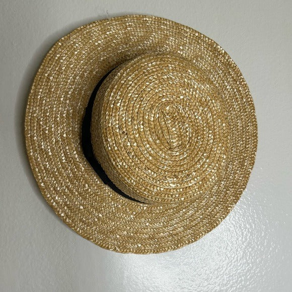 Lack of Color 100% Straw Hat Black Ribbon
