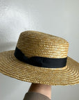 Lack of Color 100% Straw Hat Black Ribbon