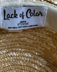 Lack of Color 100% Straw Hat Black Ribbon