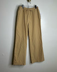 Nation LA 100% Pima Cotton Poplin Lucia Tie Waist Wide Leg Pant in Toffee