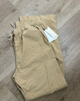 Nation LA 100% Pima Cotton Poplin Lucia Tie Waist Wide Leg Pant in Toffee