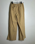 Nation LA 100% Pima Cotton Poplin Lucia Tie Waist Wide Leg Pant in Toffee