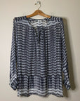 L’ Agence 100% Silk Oversized Drapey Tunic Top