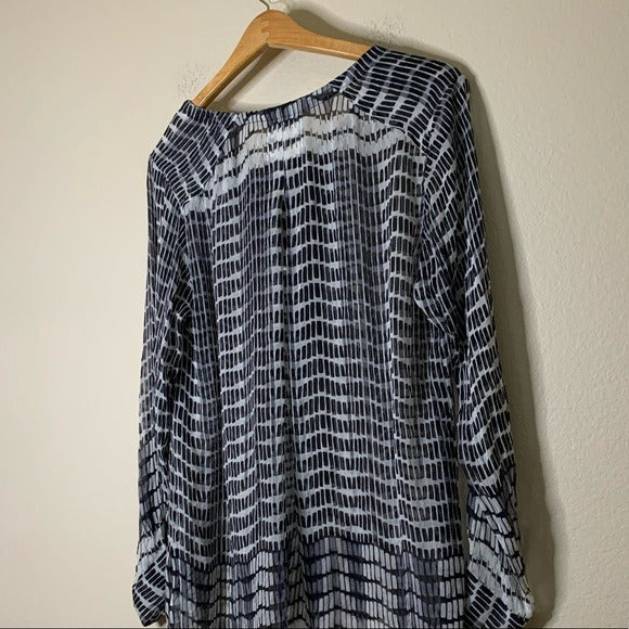 L’ Agence 100% Silk Oversized Drapey Tunic Top