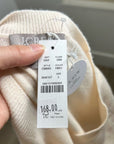 J. Crew 100% Cashmere Relaxed Fit Sweater Vest in Heather Muslin