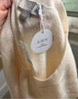 J. Crew 100% Cashmere Relaxed Fit Sweater Vest in Heather Muslin