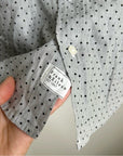 Frank & Eileen 100% Cotton Barry Polka Dot Gray Button Down