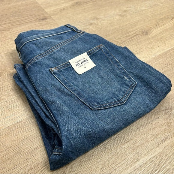 Outerknown Outerknown 100% Organic Cotton The Brook Wide Leg Sea Jean - Cotton