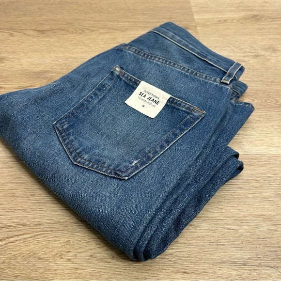 Outerknown Outerknown 100% Organic Cotton The Brook Wide Leg Sea Jean - Cotton