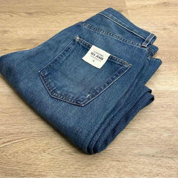 Outerknown Outerknown 100% Organic Cotton The Brook Wide Leg Sea Jean - Cotton