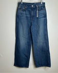 Outerknown 100% Organic Cotton The Brook Wide Leg Sea Jean