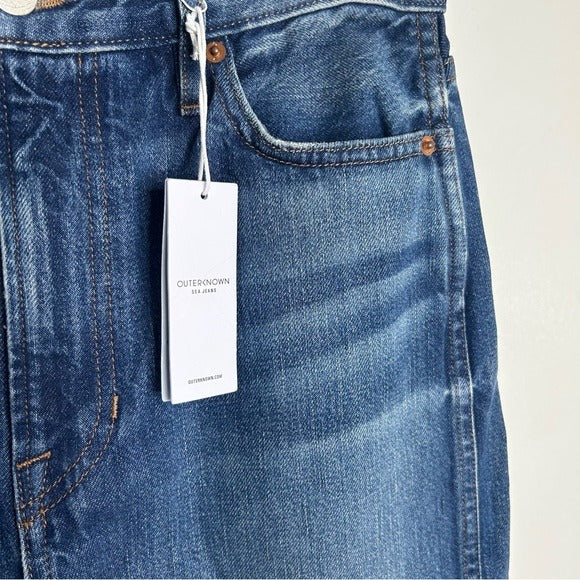 Outerknown 100% Organic Cotton The Brook Wide Leg Sea Jean