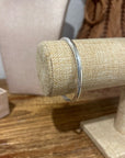 925 Sterling Silver Hinged Bangle Bracelet