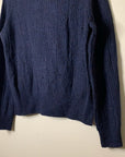 Zadig & Voltaire 100% Cashmere Lili Destroy Cable Knit Pullover Sweater