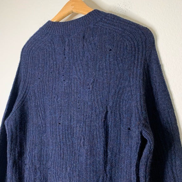 Zadig &amp;amp; Voltaire Zadig &amp;amp; Voltaire 100% Cashmere Lili Destroy Cable Knit Pullover Sweater - Cashmere