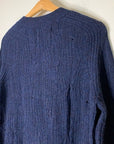 Zadig & Voltaire 100% Cashmere Lili Destroy Cable Knit Pullover Sweater
