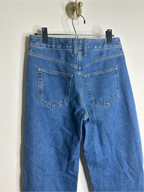 J. Crew 100% Regnerative Cotton Barrel Leg Jean in Elaine Wash