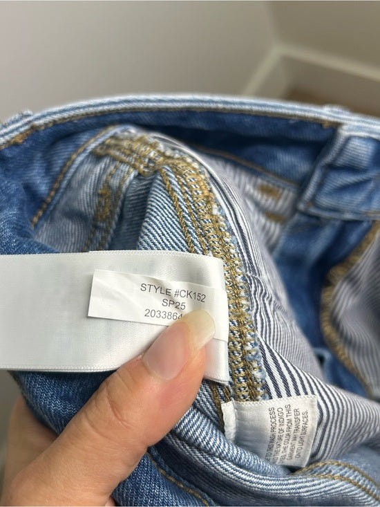 J. Crew 100% Regnerative Cotton Barrel Leg Jean in Elaine Wash