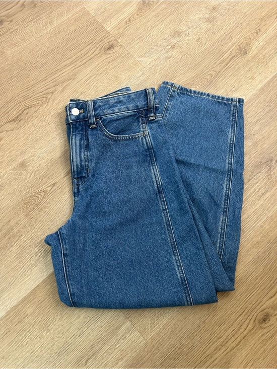 J. Crew 100% Regnerative Cotton Barrel Leg Jean in Elaine Wash